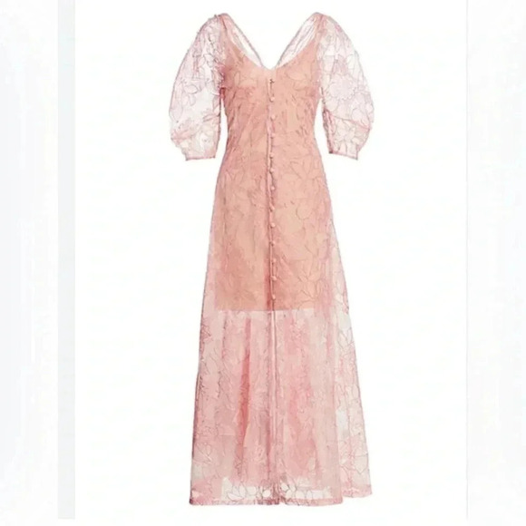 Vintage  babydoll lingerie,sheer,maxi,lace,fairy,whimsical 
PTP 20” handmade?EC - Picture 13 of 13